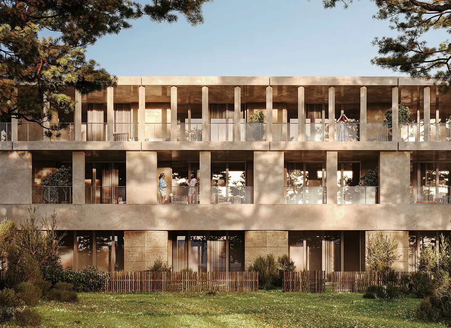 Collective housing and health center, Rodilhan
