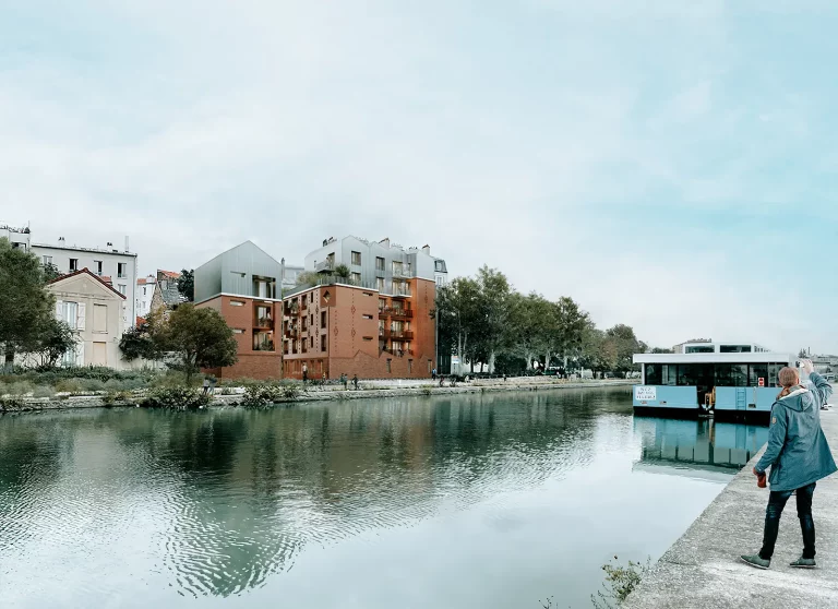 18 Housing units along the canal in Saint-Denis